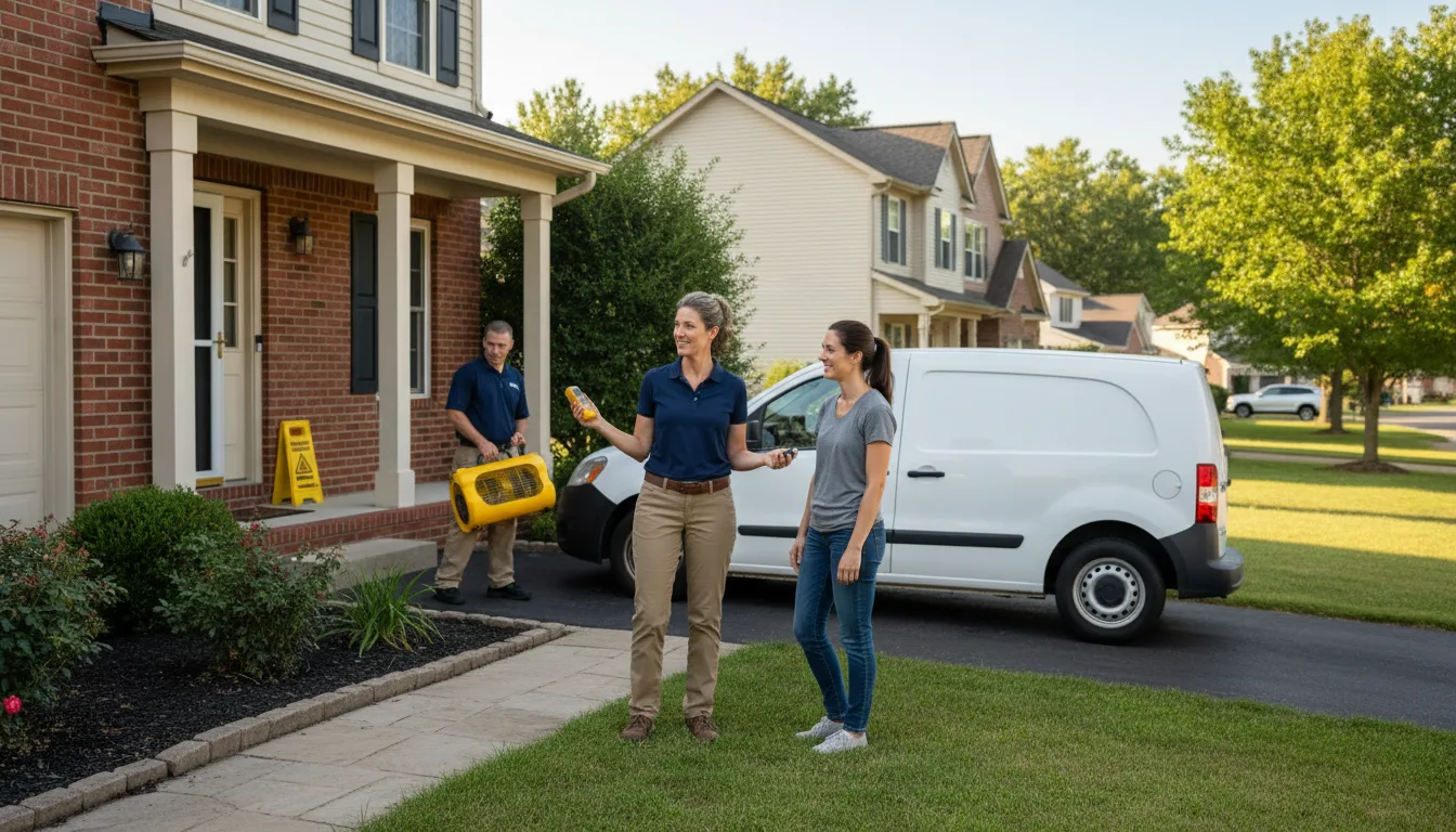 Residential water damage restoration in Seymour, IL